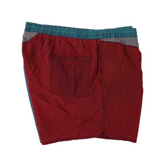 VTG Members Only Swim Trunks Maroon Blue Gray 2XL - Picture 3 of 7